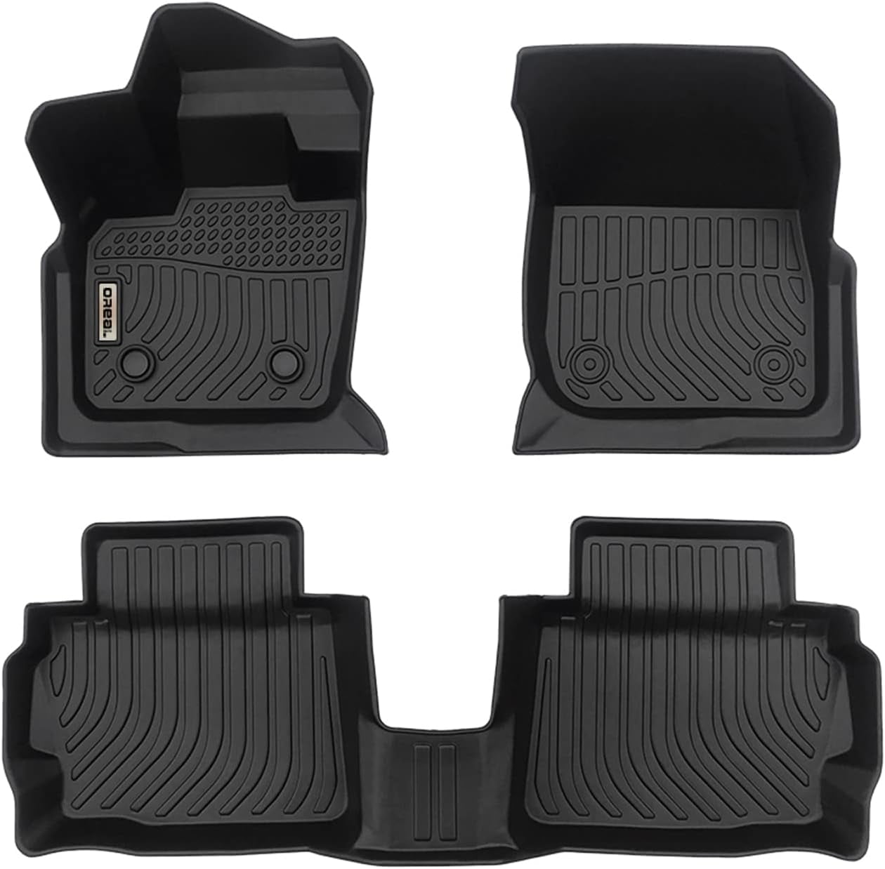 Black Floor Mats Liners replacement for Ford Fusion / Lincoln MKZ 2017