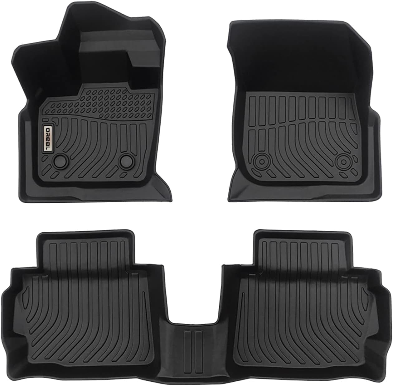 Black Floor Mat Liner Replacement for Ford Fusion /Lincoln MKZ 2017-2020 Heavy Duty All Weather Guard Front and Rear Car Carpet Tough/Durable/Odorless