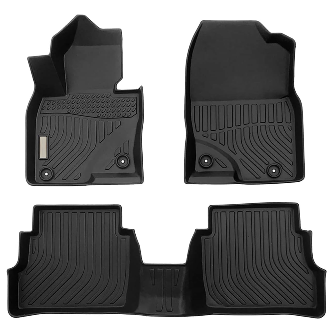 OU 3D TPE Floor Mats For Mazda CX-5 2017-2024 – All-Weather, Anti-Slip, Easy Clean, 4-Piece Set (Front & Rear)