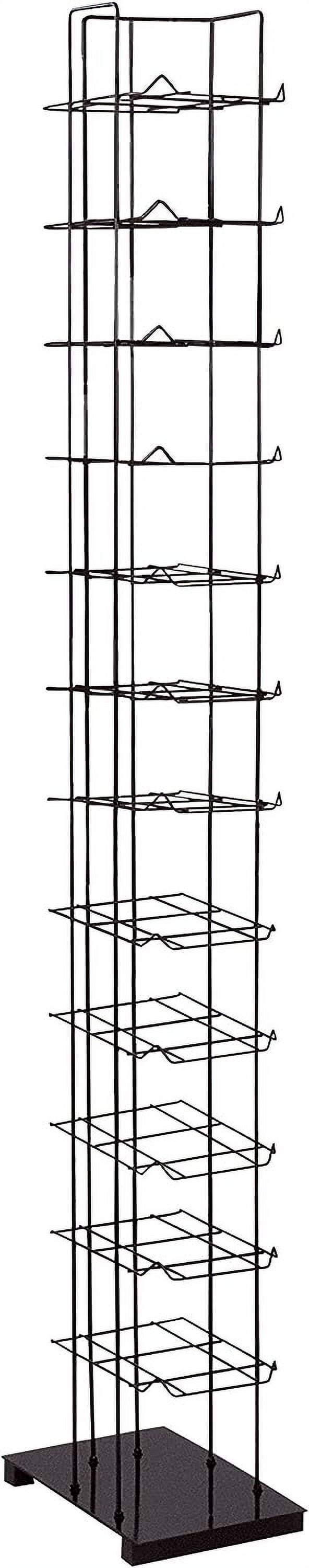 Black Floor Standing Cap and Hat Display Rack