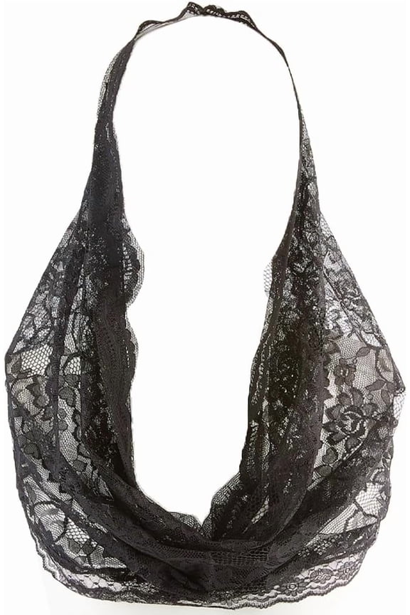 Black Floral Bridal Veil Mesh Tulle Head Covering Wrap Traditional Spanish Latin Mass Mantilla Chapel Embroidered Flower Pattern Tassel Elegant Shawls Scarves Veils for Women Wedding Church for DIY