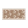 thumbnail image 1 of Black Floral Entry Rug, Washable Indoor Outdoor Mat with Non- Rubber Backing, Boho Botanical Door Mat for Front Porch Living Room Bedroom Kitchen, Thin Profile Farmhouse Decor, 1 of 6