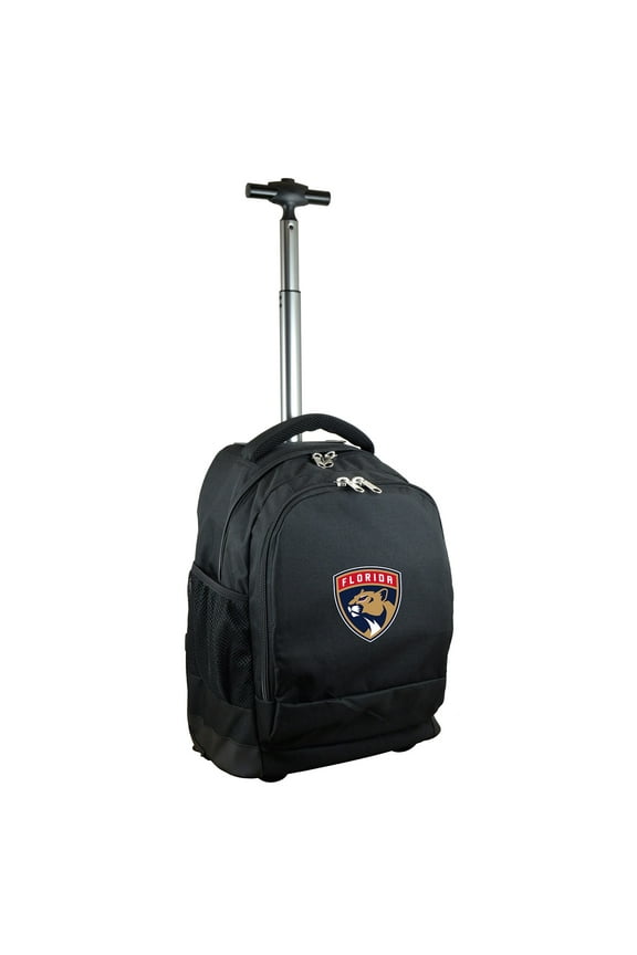 Black Florida Panthers 19'' Premium Wheeled Backpack