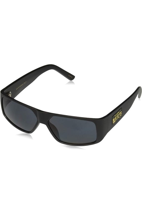 Men's Santeria Fly (Cali Plate) Shield Sunglasses (Matte Black w/ Smoke)