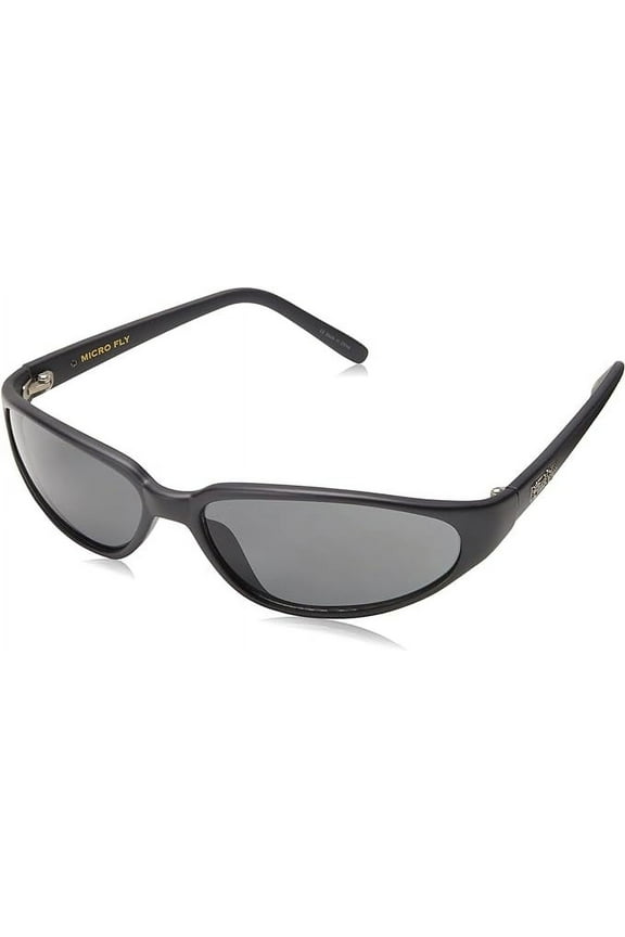 Micro Fly Wrap Sunglasses (Matte Black w/ Smoke)