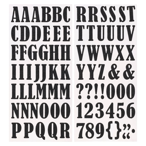 Recollections Black Foam Alphabet Stickers