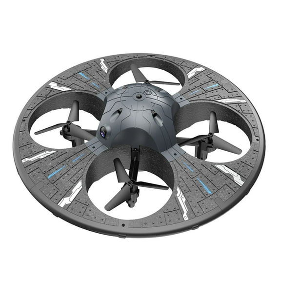Black Foam Uav With Multi Light Modes, Intelligent Obstacle Avoidance, 2.4G Remote Control, Aerial Camera Drone For Beginners And Kids, 9.45X9.45X3.35In 0.75Lb
