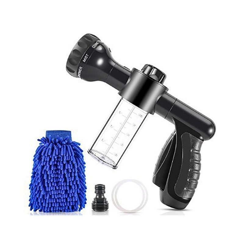 Black Foam Water Gun Set For Home Use Ideal For Car Washing And Gardening