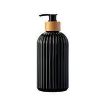 Black Foaming Soap Dispenser Refillable Foam Pump Bottle For Hand Soap Body Wash, Plastic Material With Automatic Foam And Transparent Bottle For Bathroom Kitchen Sink Counter, 7.48X2.99X2