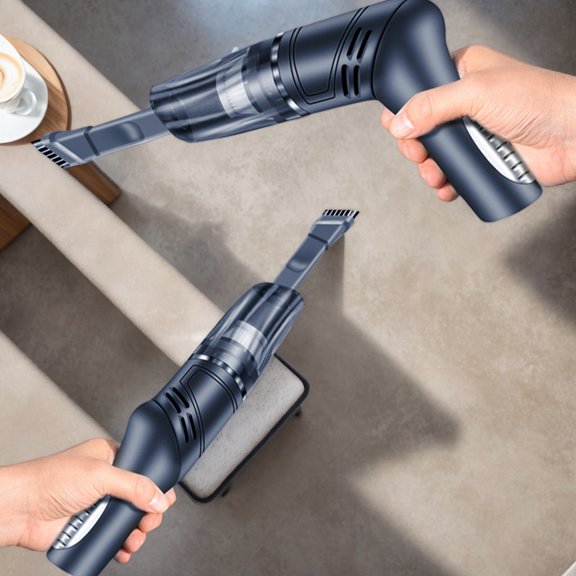 Black Foldable Wireless Car Handheld Vacuum Cleaner High Power Strong Suction Portable Dust Collector for Auto Interior Household Surface Cleaning