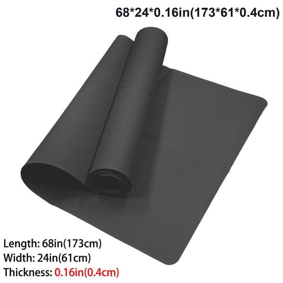 Black Foldable Yoga Mat Eco Friendly EVA Folding Travel Fitness Exercise Mat 3/4/6mm Thicknesses for Yoga Pilates Workouts