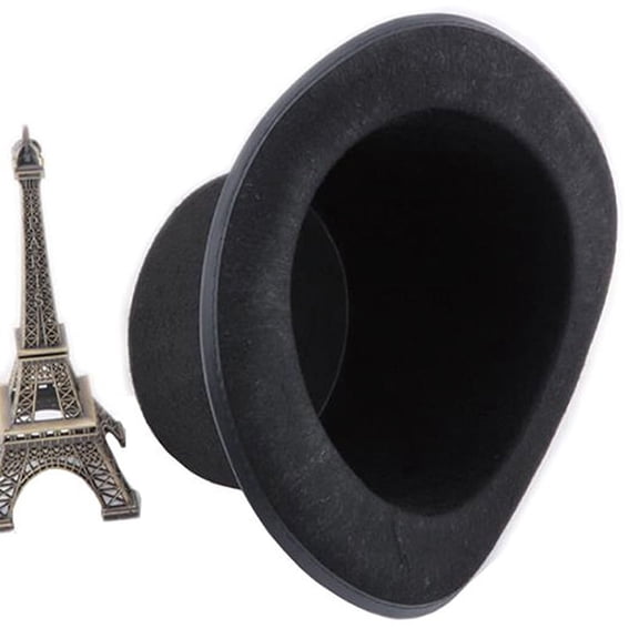Black Folding Collapsible Top Hat Magician Performer Costume Accessory