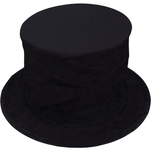 vlrwzc Black Folding Magic Hat Magic Tricks Magicians Costume Hat Spring Cap Magic Professional Magic Props For Beginner