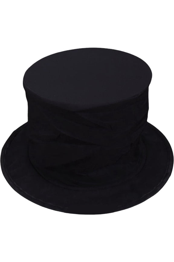 Black Folding Magic Hat Magic Tricks Magicians Costume Hat Spring Cap Magic Professional Magic Props For Beginner