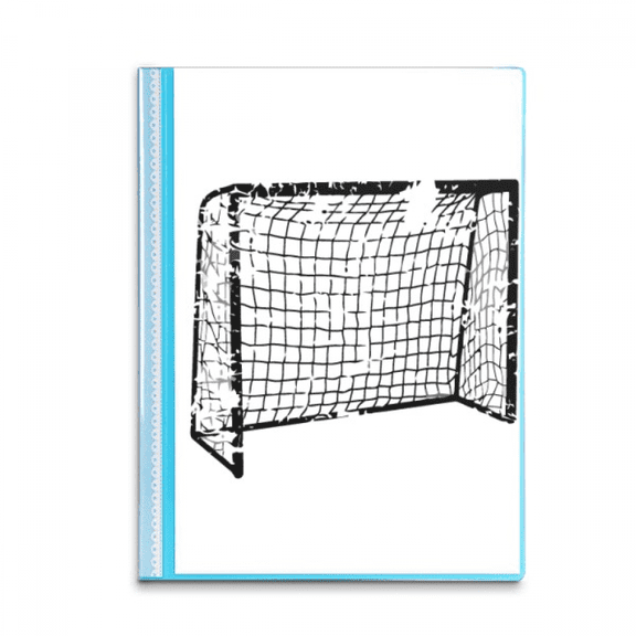 Black Football Door Net Pattern Book Sheet Protectors Portfolio Binder Folder