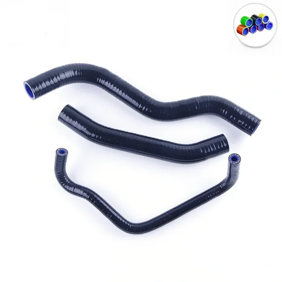 Black For Honda CB600F HORNET 1998-2006 Silicone Radiator Coolant 3-ply Hose