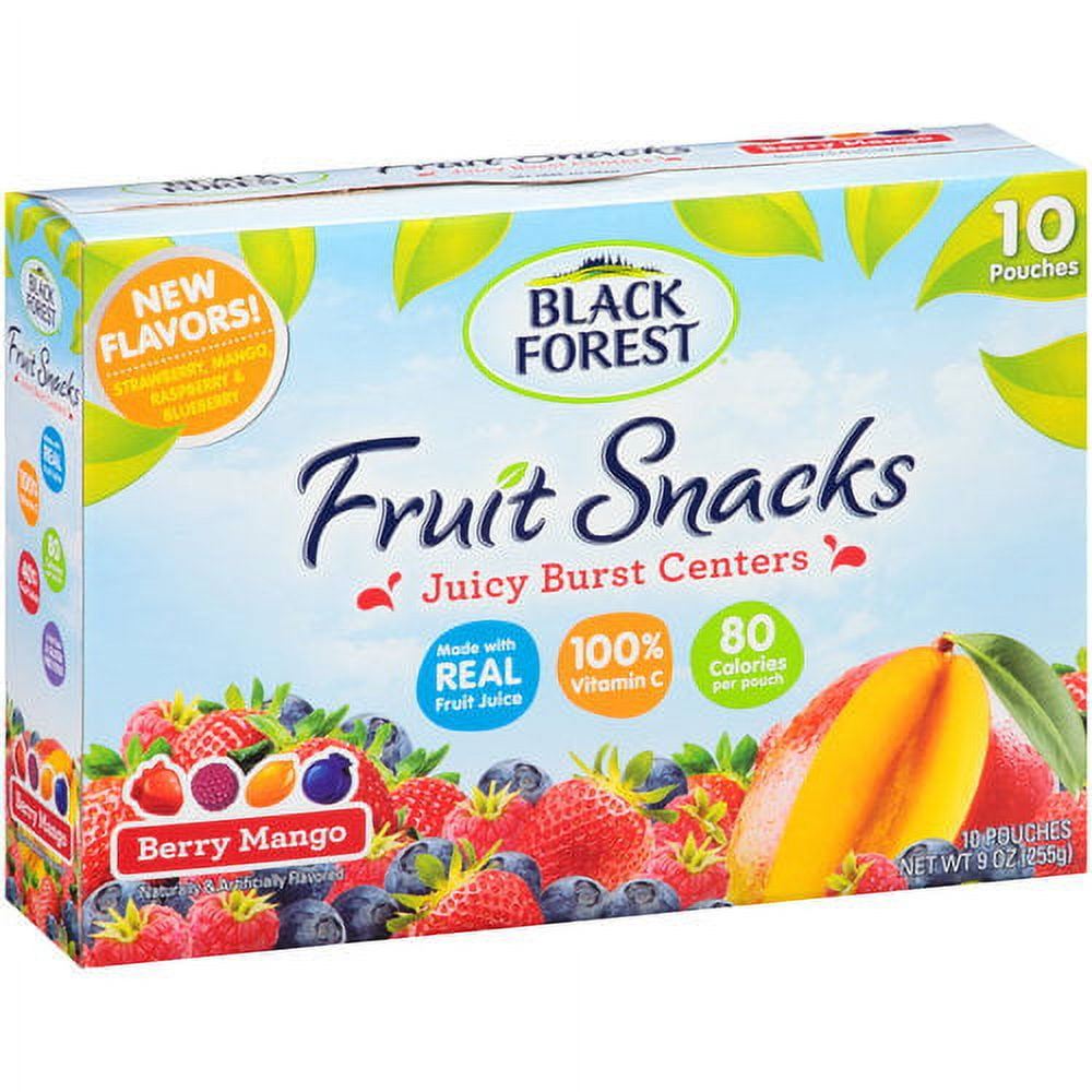 Black Forest Bf Berry Mango Fruit Snack 10ct