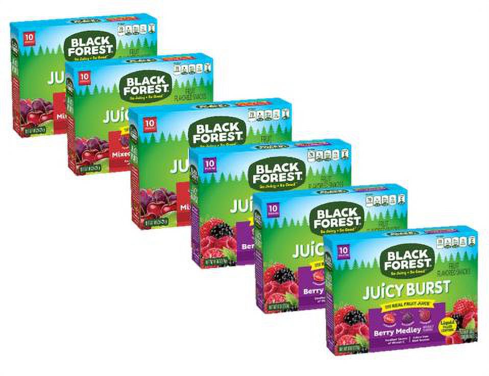 Black Forest Fruit Snacks Mixed Fruit & Berry Medley Variety Pack, 60