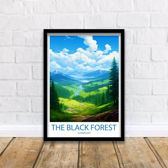 Black Forest Germany Nature Travel Wall Art Unframed Paper Print