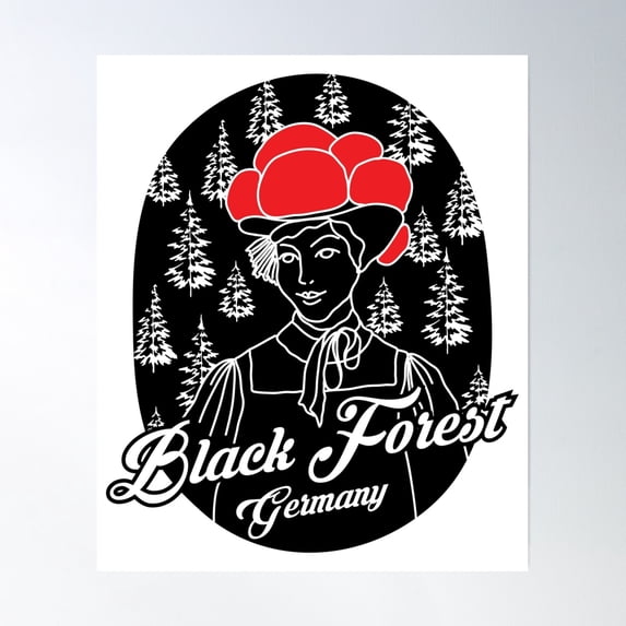 Black Forest - Germany Poster Wall Art, Modern Wall Decor, 24x36 UNFRAMED