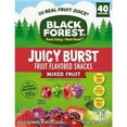 thumbnail image 1 of Black Forest Juicy Burst Fruit Snacks, Mixed Fruit Flavors, 0.8 Ounce Pouches (40 Count), 1 of 2