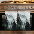 thumbnail image 1 of Black Forest Kitchen Towels Set of 2, Nature Foggy Mountain Pine Tree Absorbent Dish Towels for Kitchen, Microfiber Hand Towel, Quick Drying Tea Towel for Cleaning Decorative Dishcloths, 1 of 7