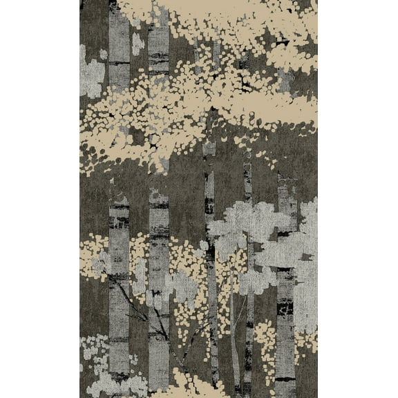 Black Forest Look Metallic Tropical Wallpaper