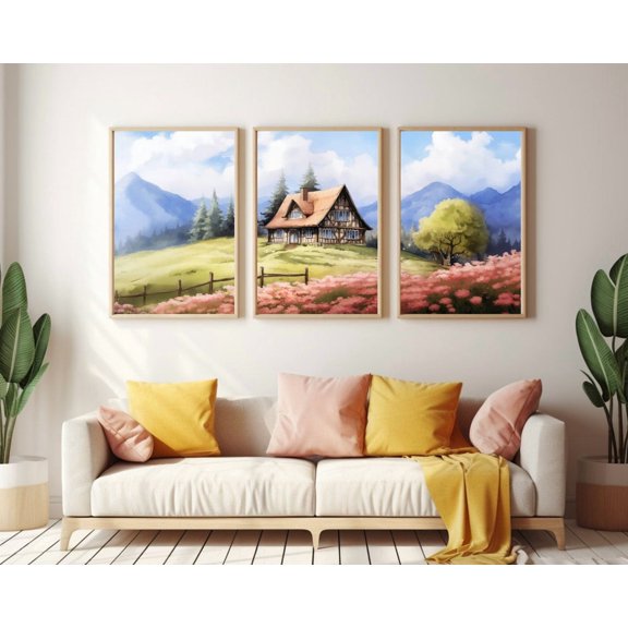 Black Forest Poster Set Germany Landscape Art Home Decor Office Wall Art Set 3
