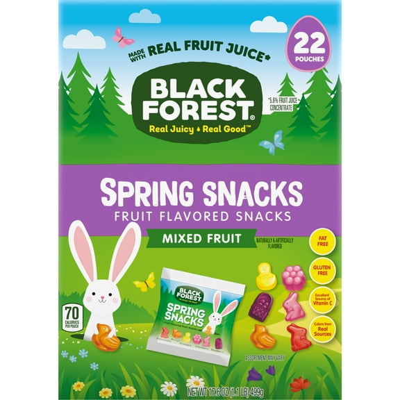 Black Forest Spring Fruit Flavored Snacks, 17.6 oz Box, 22 Count, Box