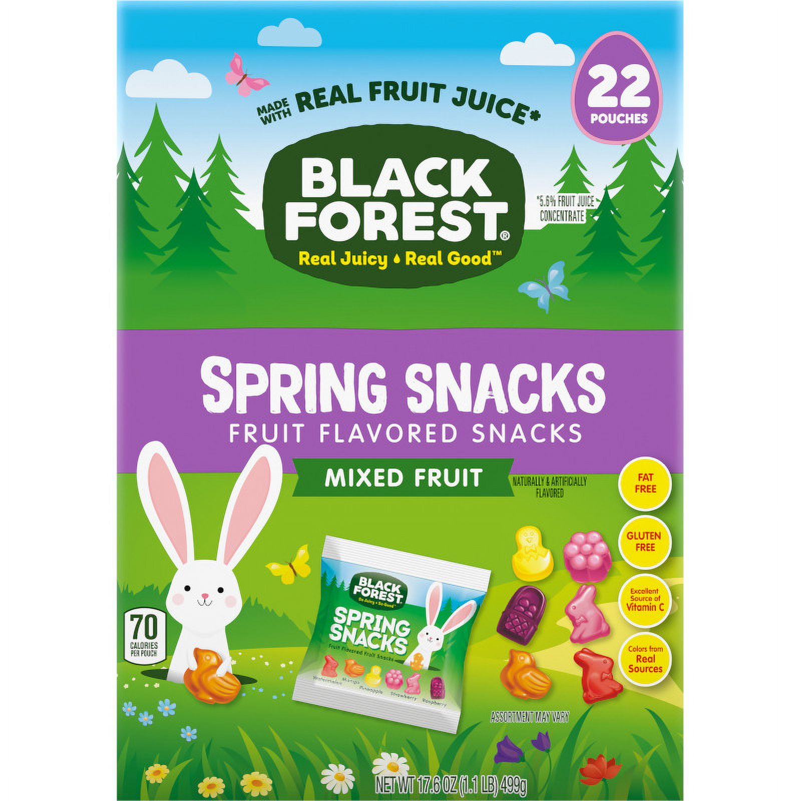 Black Forest Spring Fruit Flavored Snacks, 17.6 oz Box, 22 Count, Box