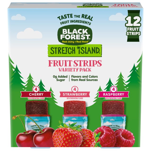 Black Forest Stretch Island Fruit Strips Variety Pack, 12 Count ES6