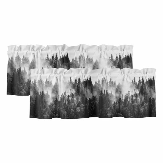 Black Forest Valances for Windows,Light Filtering Kitchen Curtain ...