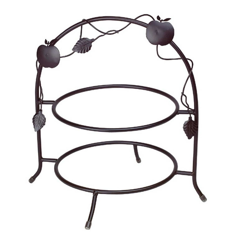 Wrought iron plate holder top