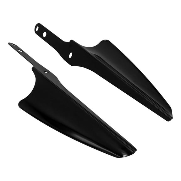 Black Fork Deflector Front Forks Mount Windshield Fit For Harley Road King 95+