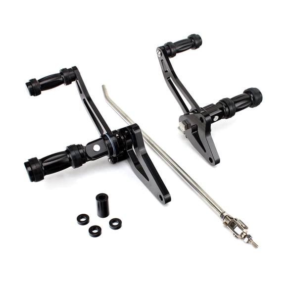Black Forward Controls Foot Pegs for Honda Shadow 600 VT600C VT600CD 1987-2007