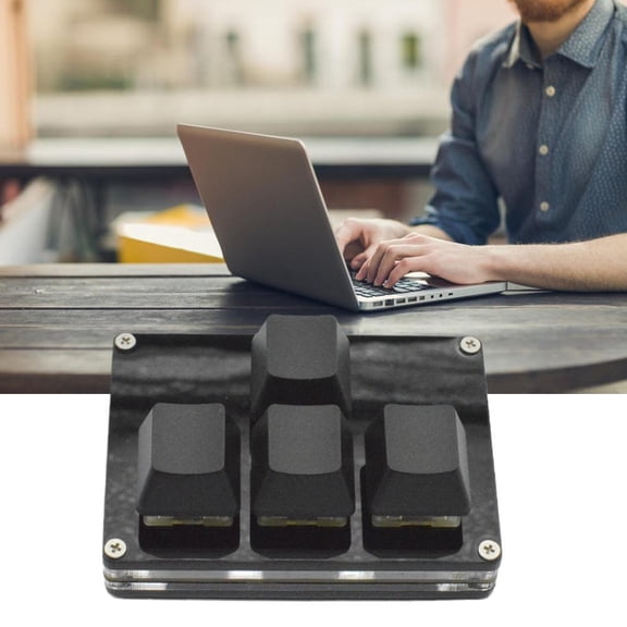 Black Four-key Mini Keyboard Arrow Keys 4 Keys Up Down Left And Right WASD Small SayoDevice Shortcuts Custom Keyboard