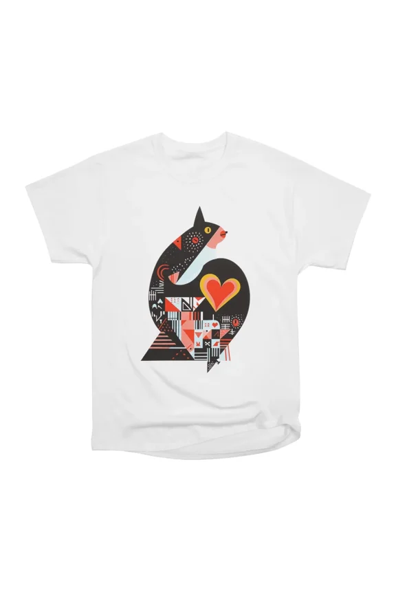 Black Fox Artistic Amore T-Shirt Tee Gift For Him Merch For Her Apparel For Friend