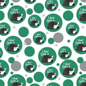 Black Fox I Don't Give A Pun Premium Gift Wrap Wrapping Paper Roll