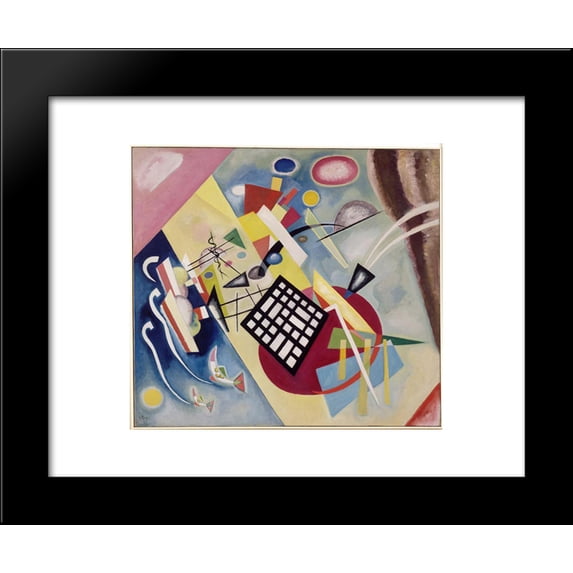 Black Frame 20x24 Framed Art Print by Wassily Kandinsky