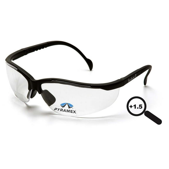 Black Frame/Clear + 1.5 Lens