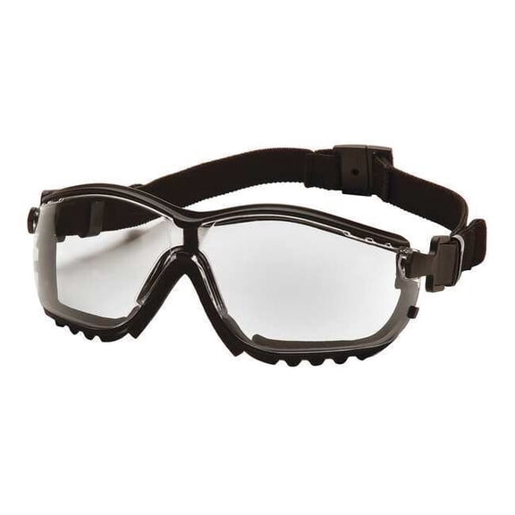 Black Frame/Clear Anti-Fog Lens