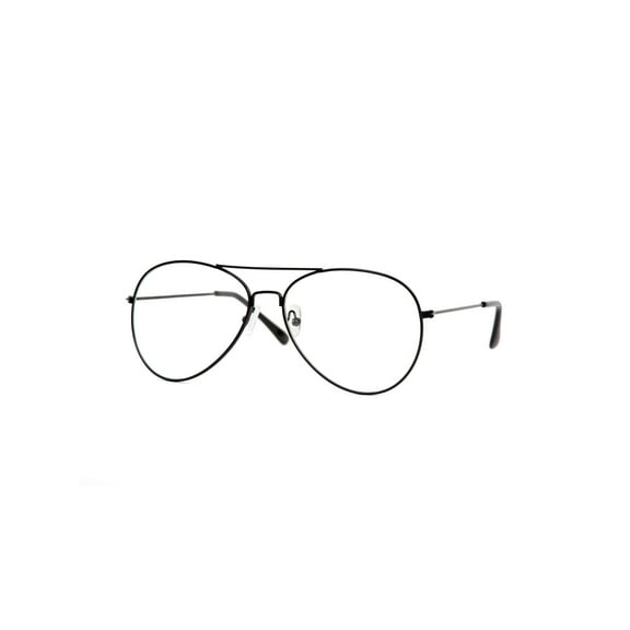 Black Frame Clear Lens Aviator QL