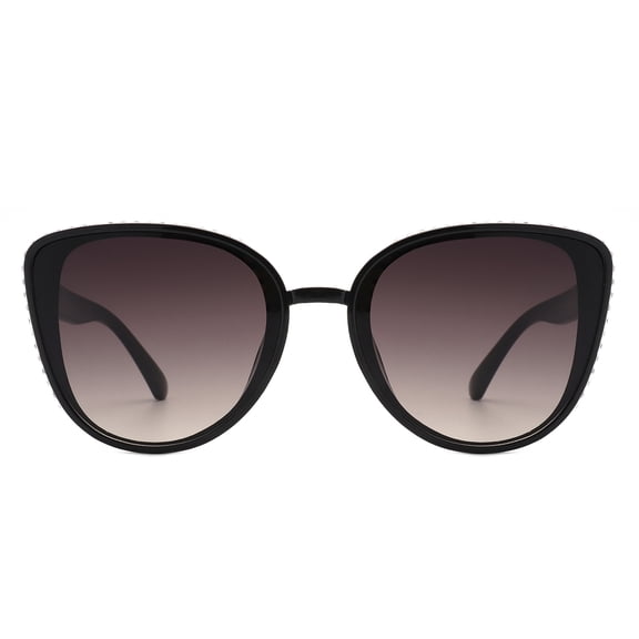 Black Frame Gradient Lens Sunglasses - UV Protection Stylish Daily Casual Eyewear
