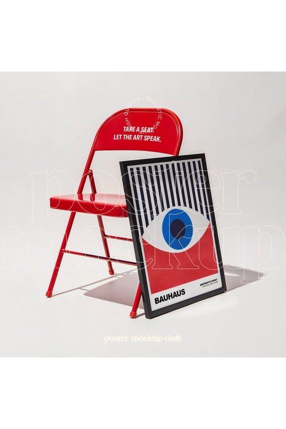 Black Frame Poster Mockup for Wall Art (PSD, JPG), Unframed Paper Poster 16x20in