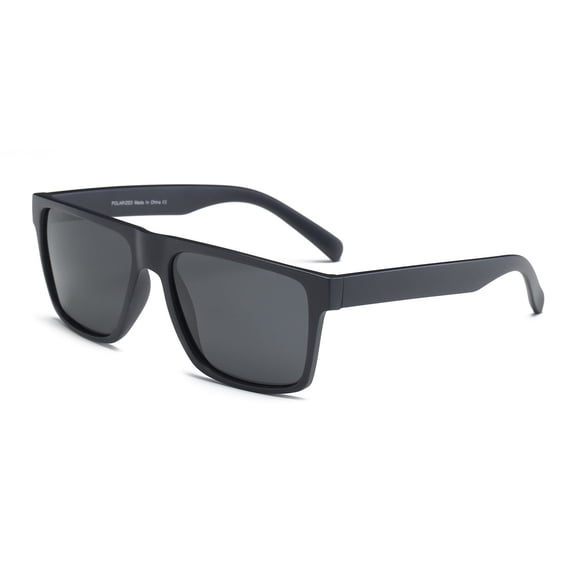 Black Frame Sunglasses - Gray Lens UV Protection Minimalist Daily Eyewear