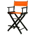 Black Frame/Tangerine Canvas 24" Counter Height DirectorsChairs