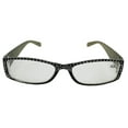 thumbnail image 1 of Black Framed Reading Glasses w/Rhinestone Inlays (+1.25), 1 of 1