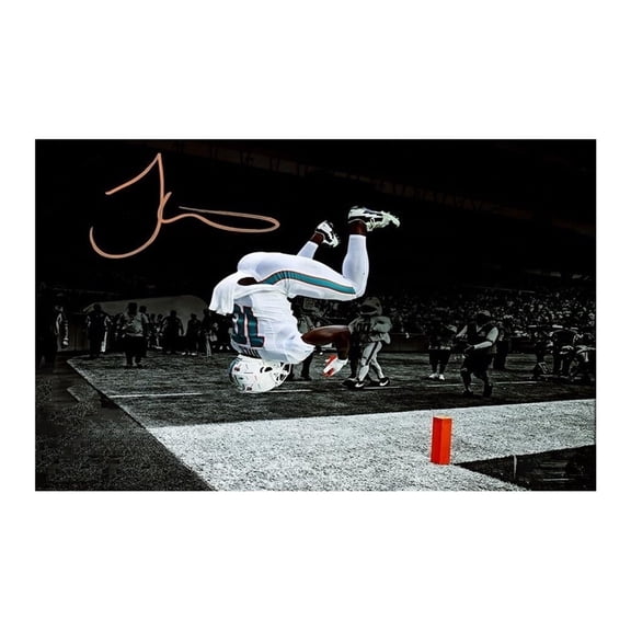 Black Framed Rugby Star Tyreek Hill Signed Poster For Fans Kids Birthday Christmas Gifts-Sports Football Picture Canvas Art Prints For Boys Teens Room Bedroom Wall Decor