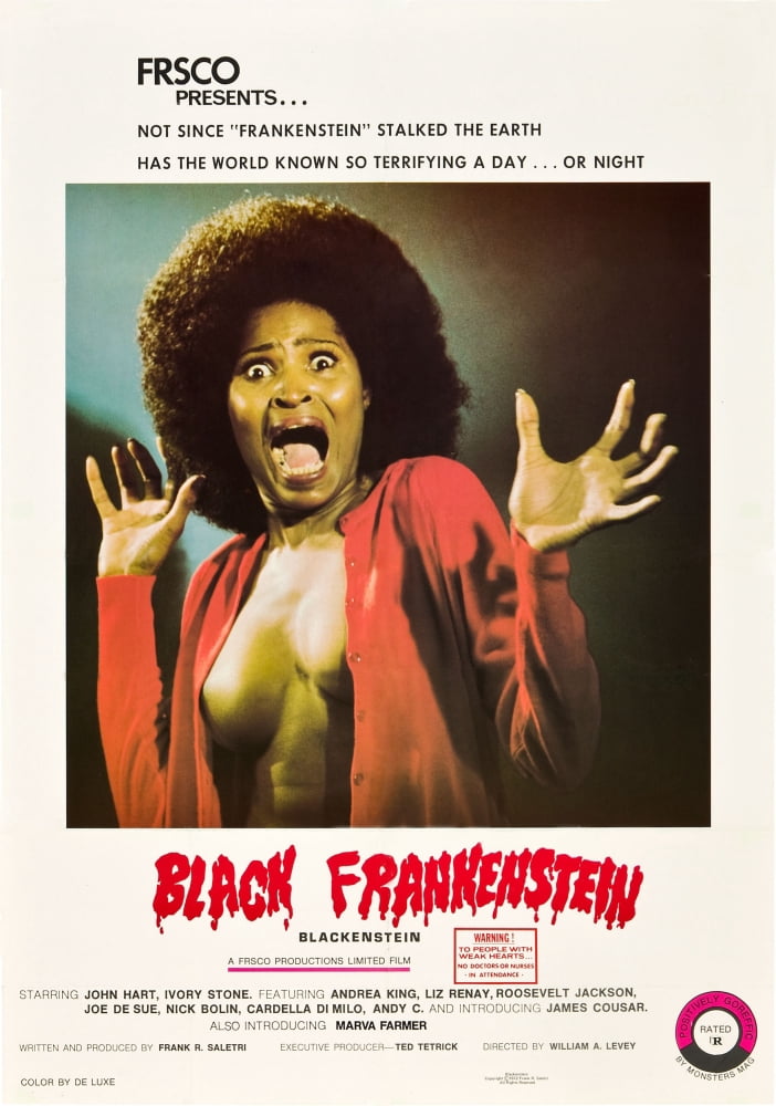 Black Frankenstein Canvas Art - (24 x 36)