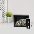 thumbnail image 1 of Black Free Standing Small Safe Box Safe Storage Box Cash Cabinet with Drop Slot, 1 of 13